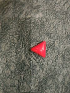 Red Triangle Bead Gemstone