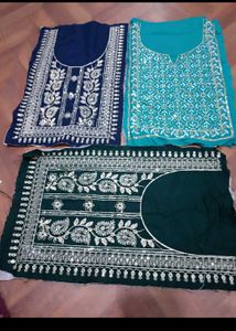 5 Pieces Neck Embroidered Patches New