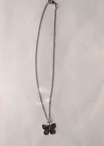Butterfly Pendant Necklace &amp; Earrings