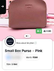 smytten Small Box Purse - Pink