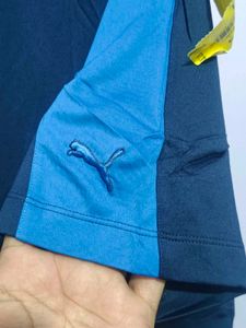 Puma Golf Blue &amp; Navy Polo Shirt
