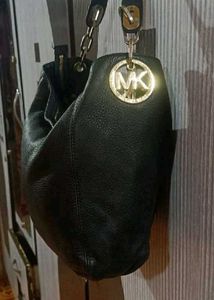 Michael Kors Black Leather Hobo