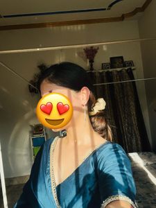 Inddus Solid Saree With Embellished Border