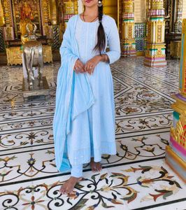 Sky Blue Salwar Kameez Suit
