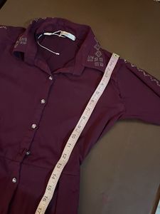 Burgundy Midi Dress