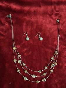 Beaded Necklace &amp; Earring Set