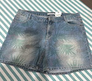Floral Denim Shorts