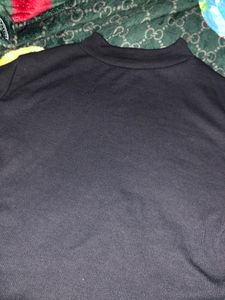Black Halter Neck T-shirt