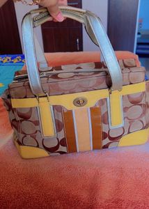 Authentic Coach Hampton Signature Carryall handbag