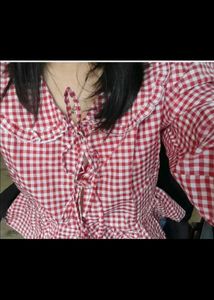 Red Checkered Top
