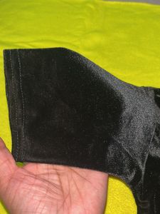 Black Velvet Blouse For Women