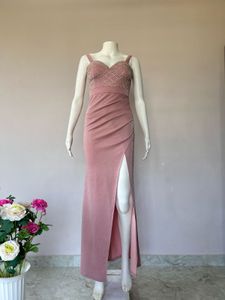Shimmery pink gown