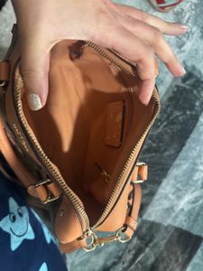 Coach Dome Satchel with Flamingo Patch