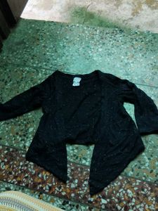 Stylish Black Shrug