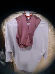 Drop Shoulder Hooded Tshirt