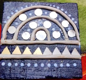 Small Size Rectangular Shaped Lipan Art