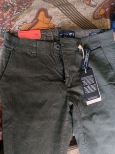 Olive Green Chinos - Slim Fit