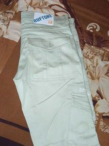 Men&#39;s Light Green Cargo Pants(new Condition)