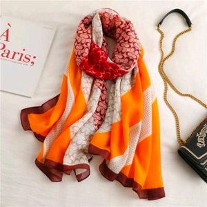 Printed Viscose Women Multicolor Scarf/Stole