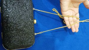 Sparkling Black Clutch