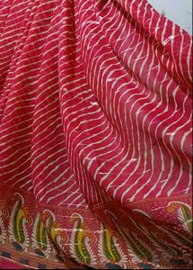 9 Pink Leharya Saree with Blouse