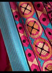 Beautiful Art Hand stitched Saree!!
