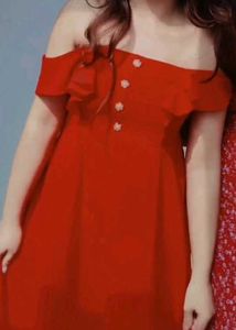 Red Ruffle Dress