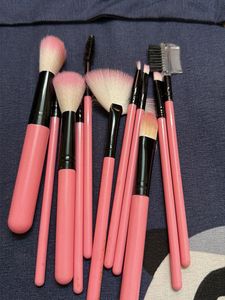 Pink Makeup Brush Set of 11 items