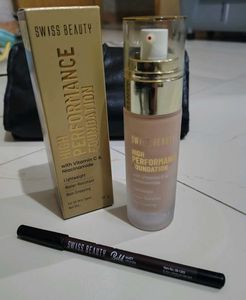 Swiss Beauty Foundation With Free Lip Liner