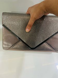 Sparkly Bronze Clutch