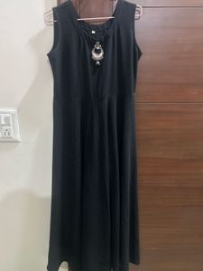 Black Maxi Dress with Shrug