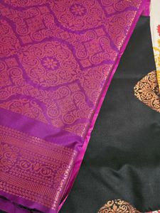 Black Soft Silk Saree