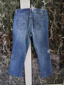 Women Denim Faded Jeans