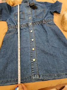💎New with Tag Denim Lapel Coller Shirt Dress💎