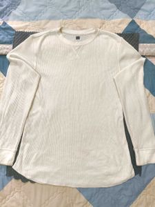 ✨ Uniqlo Premium Waffle-Knit Long Sleeve