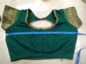 Green Designer Blause