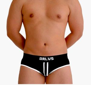 ORLVS Men's Briefs - Black w/ White Trim