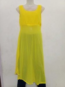Yellow Middi Dress Can Wear With Jeans