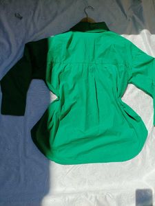 Green Poplin Shirt