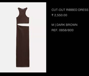 Zara Ribbed Cutout Dress