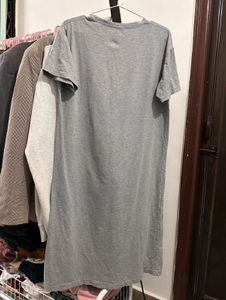 Gray Lively Graphic T-Shirt Dress