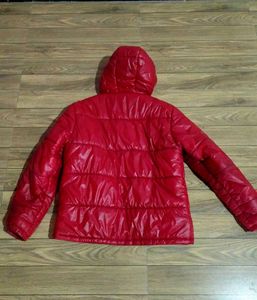 Stylish Red Quilted Puffer Jacket for Men
