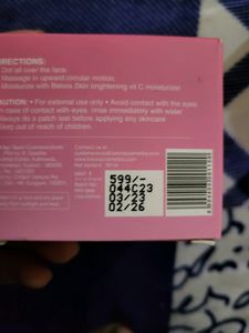 Skin Brightening Vitamin C Moisturise
