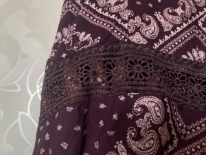Straps Burgundy Maxi dress