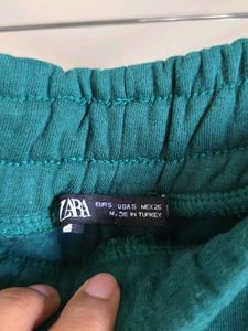ZARA Green Fleece SweatPants