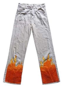 Baggy Jeans With Flames