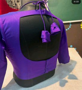 Silk Padded Back Hook Blouse