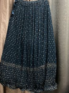 navy blue elegant lehenga