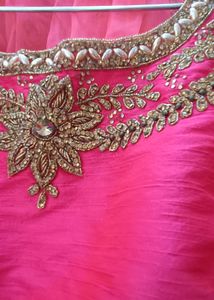 Pink And Orange Embroidered Lehenga🌟🤩