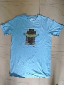 Sky Blue Graphic T-Shirt